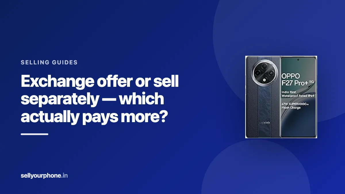 Illustration comparing an exchange offer against a cash sale