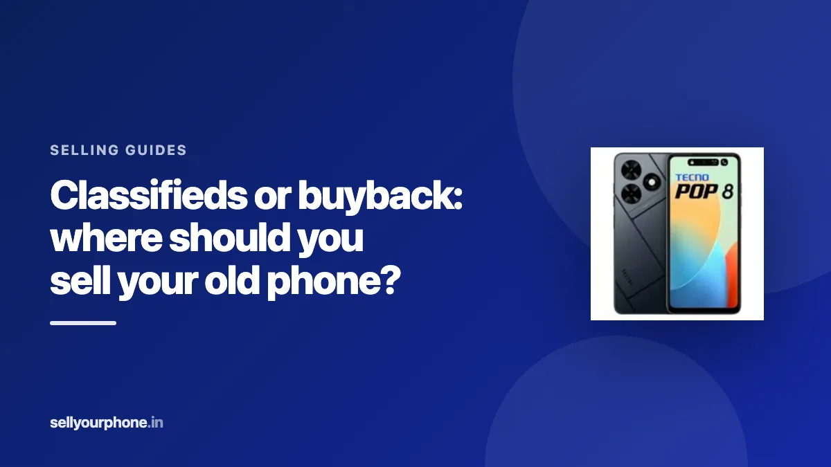 Illustration comparing a classifieds listing with an instant buyback quote