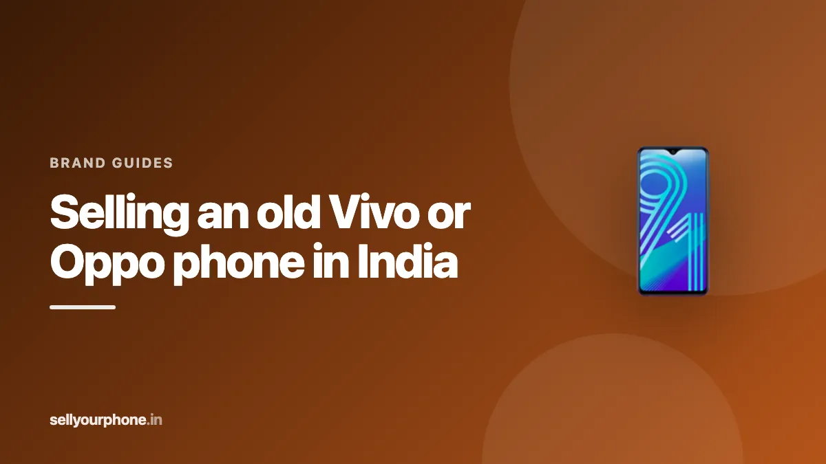 Illustration of Vivo and Oppo phones with resale prices